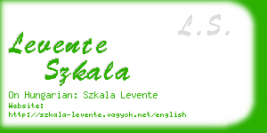levente szkala business card